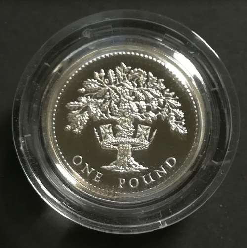 UNITED KINGDOM 1987 PROOF SILVER POUND