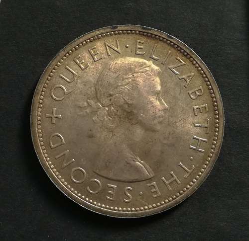 RHODESIA 1953 SILVER CROWN