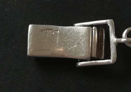 STERLING SILVER MOTHER OF PEARL BRACELET 205MMX12MM 17.6 GRAMS