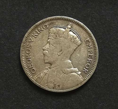 SOUTHERN RHODESIA 1934 SILVER 6 PENCE