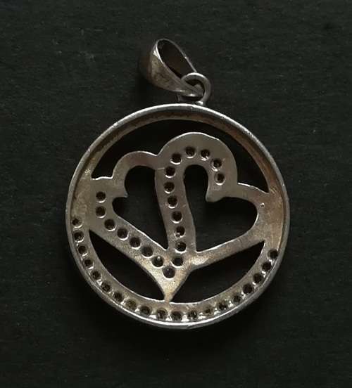 STERLING SILVER PENDANT 17 X 17 MM 2.1 GRAMS
