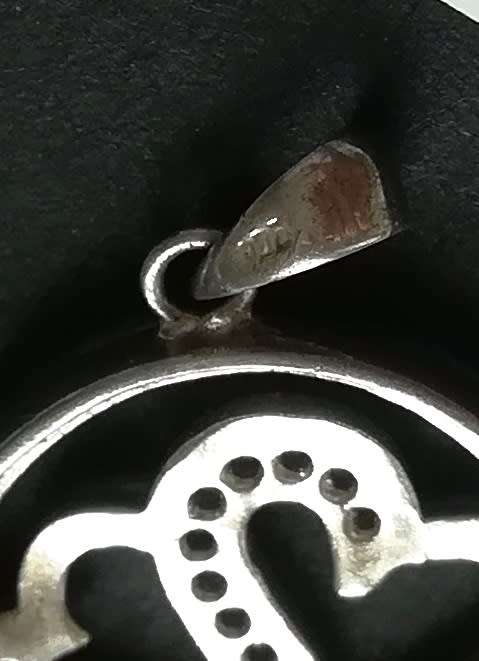 STERLING SILVER PENDANT 17 X 17 MM 2.1 GRAMS