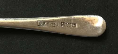 STERLING SILVER BIRMINGHAM 1942 SALT/MUSTARD SPOON 65MM 3.5 GRAMS