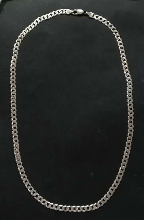 STERLING SILVER CHAIN  ITALY 580MM 19.5 GRAMS