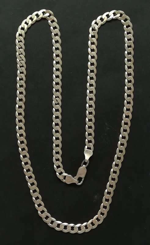STERLING SILVER CHAIN  ITALY 580MM 19.5 GRAMS