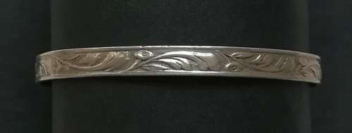 STERLING SILVER CHILD BANGLE 5.1 GRAMS 130MM