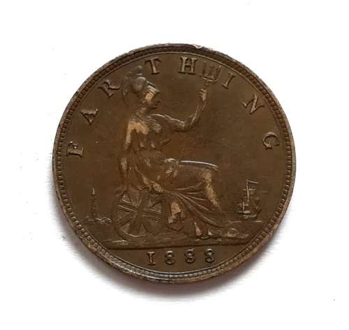GREAT BRITAIN 1888 FARTHING