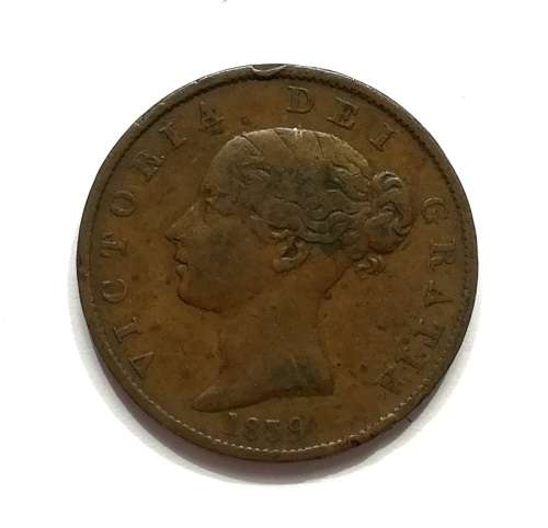 ISLE OF MAN 1839 HALF PENNY