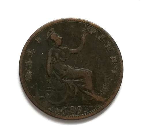 GREAT BRITAIN 1893 HALF PENNY