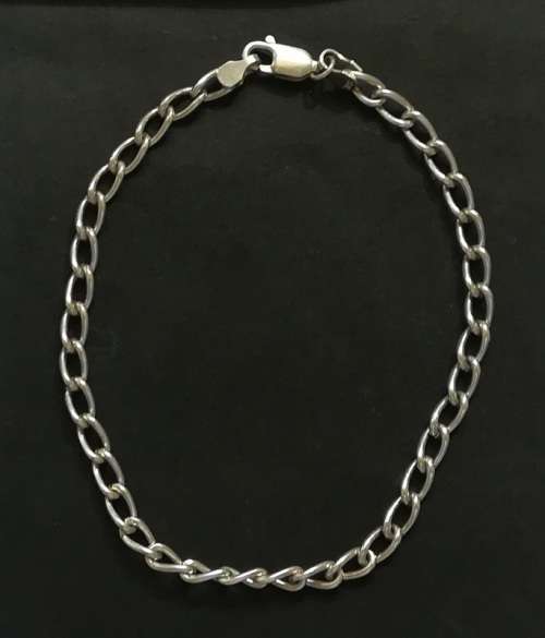 STERLING SILVER CHAIN BRACELET 190MM 4.8 GRAMS