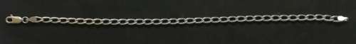 STERLING SILVER CHAIN BRACELET 190MM 4.8 GRAMS