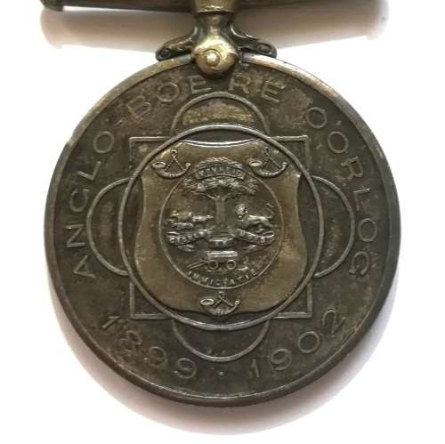 ANGLO BOER WAR 1899-1902 MEDAL - BURGER JJ PRINSLOO