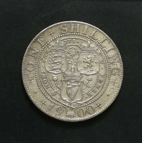 GREAT BRITAIN 1900 SILVER SHILLING