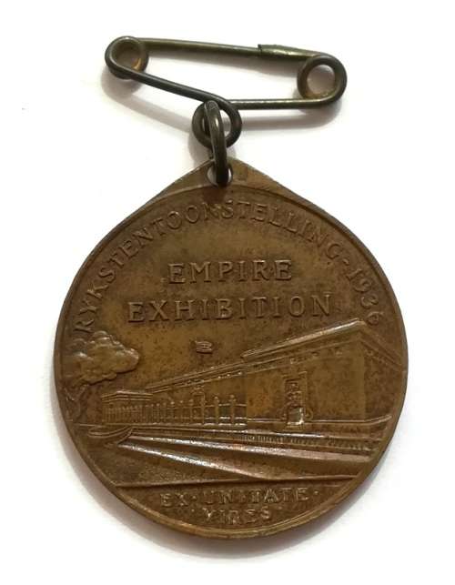 EMPIRE EXHIBITION 1886-1936 JOHANNESBURG MEDALLION 30MM