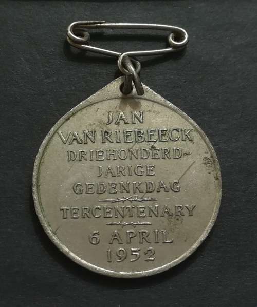 1952 JAN VAN RIEBEECK TERCENTENARY MEDALLION 30MM