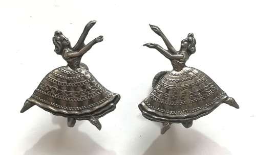 STERLING SILVER EARRINGS *BALLERINA** 20X20MM 6.5G