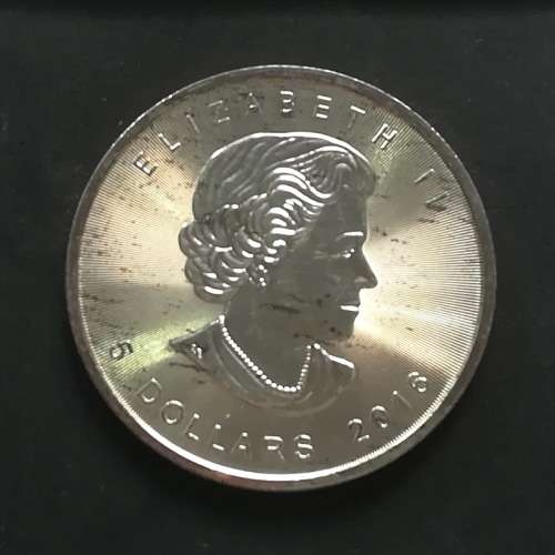 2016 CANADA 1 OUNCE FINE SILVER MAPLE DOLLAR