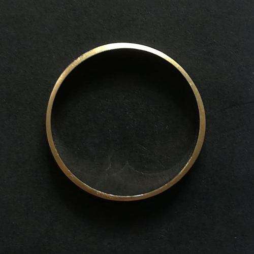 9K GOLD BAND/RING 1.8G SIZE *P*
