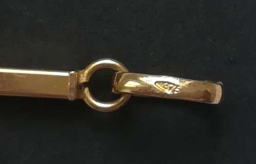 9K GOLD CROSS PENDANT 0.7G 18X30MM