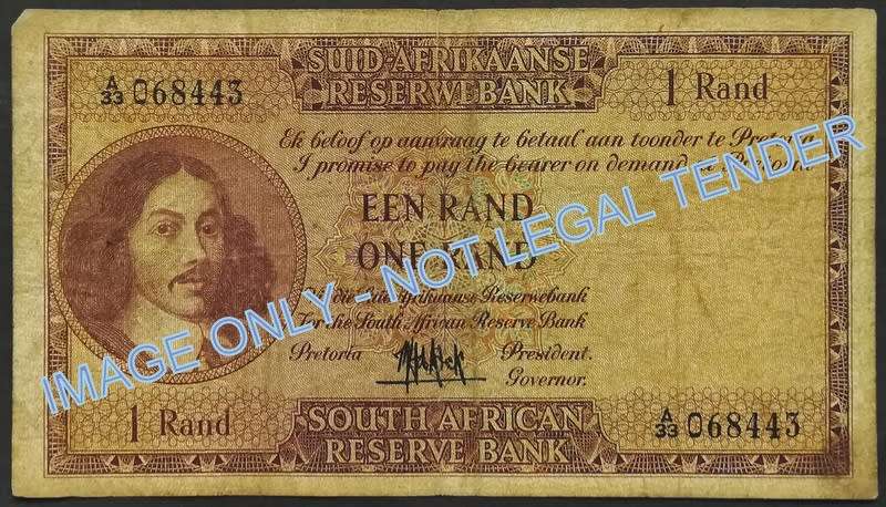 M H DE KOCK 1 RAND **FILLER NOTE**
