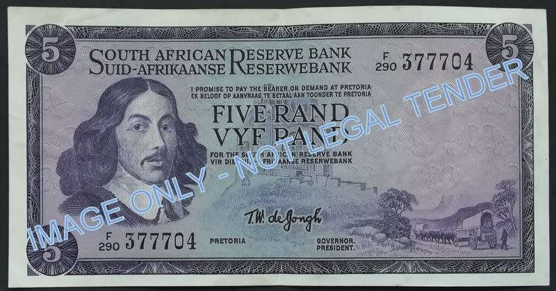 TW DE JONGH 5 RAND 3RD ISSUE