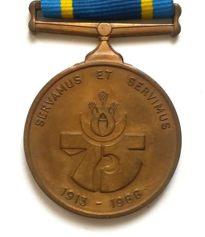 SPAS 1913-1985 `SERVAMUS ET SERVIMUS` MEDAL - NO NAME