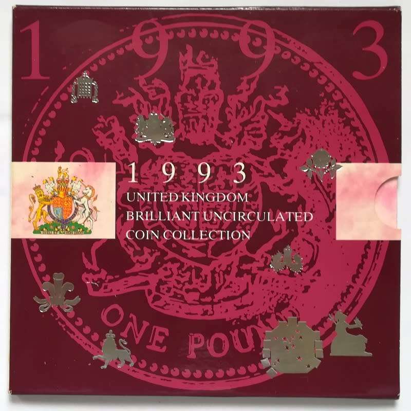 UNITED KINGDOM 1993 BRILLIANT UNC COIN SET