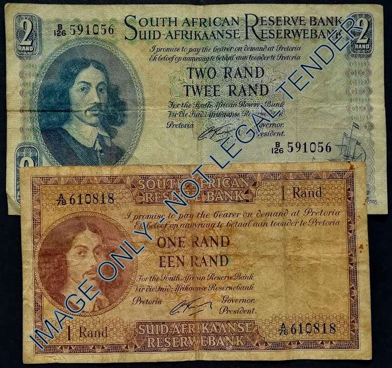 G RISSIK 1 + 2 RAND  **2 FILLER NOTES**