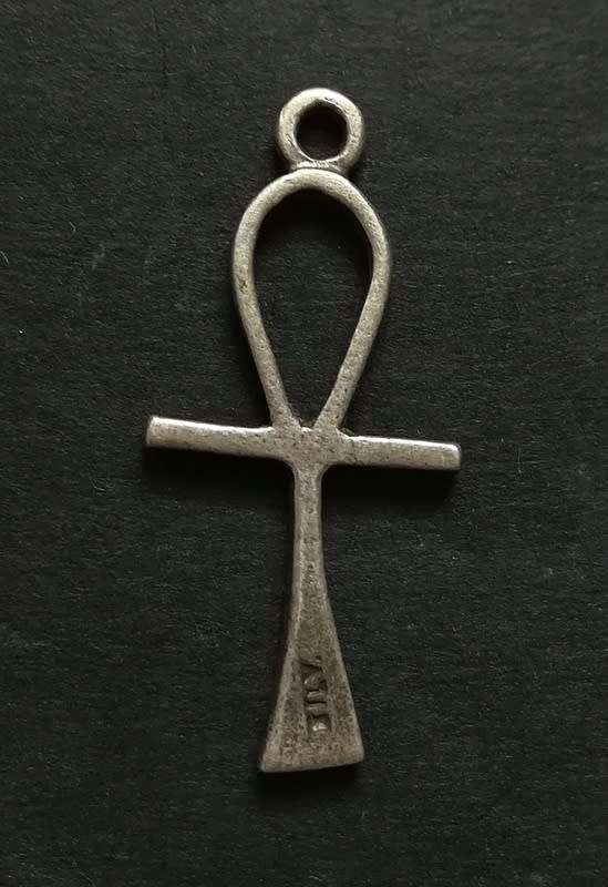 STERLING SILVER CHARM - ANKH 11 X 24MM 1GRAMS