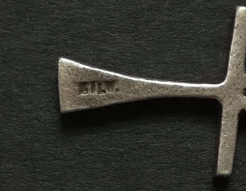 STERLING SILVER CHARM - ANKH 11 X 24MM 1GRAMS