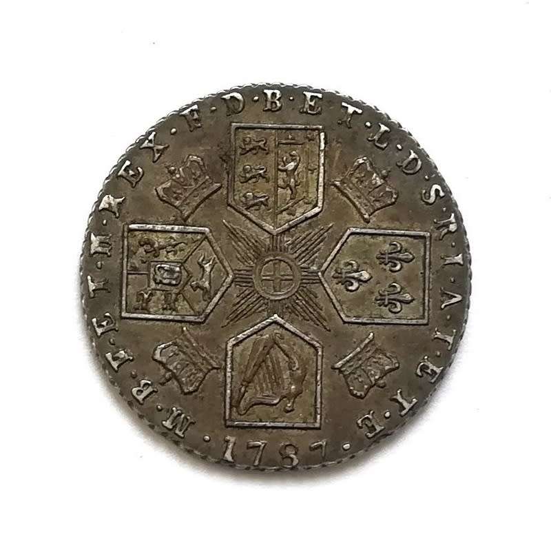 GREAT BRITAIN 1787 SILVER 6 PENCE **LOOK**