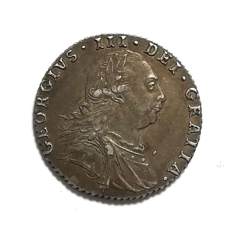 GREAT BRITAIN 1787 SILVER 6 PENCE **LOOK**