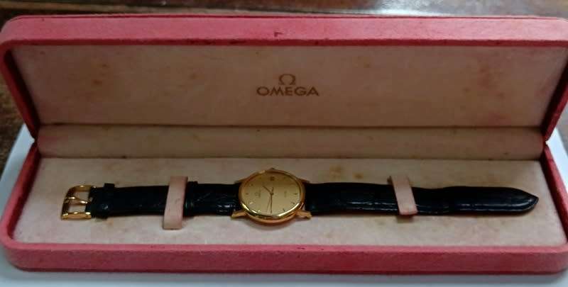 18CT GOLD OMEGA DE VILLE CALIBRE 1532 GENT`S WATCH