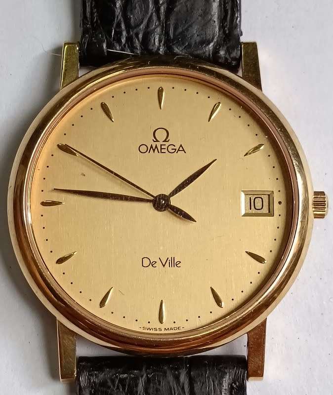 18CT GOLD OMEGA DE VILLE CALIBRE 1532 GENT`S WATCH