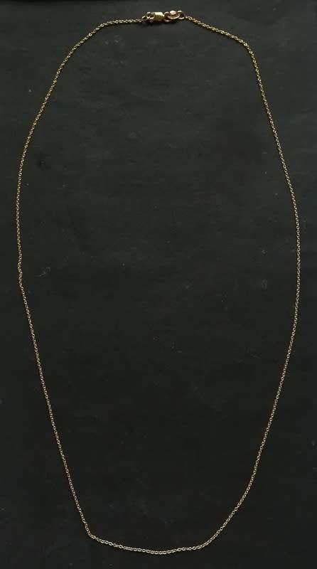 9CT GOLD  NECKLACE 551MM 1.1 GRAMS