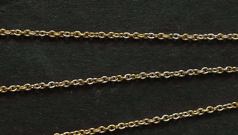 9CT GOLD  NECKLACE 551MM 1.1 GRAMS