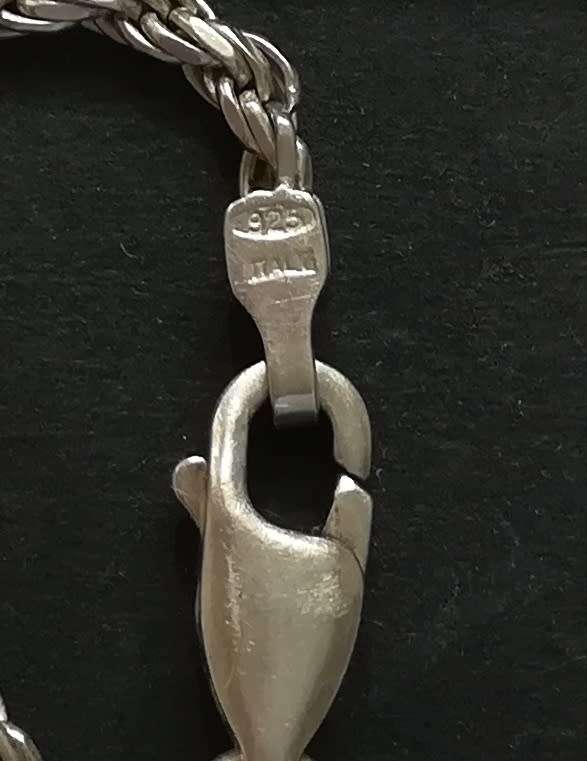 STERLING SILVER BRACELET 3G 190MM