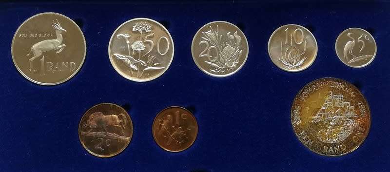 REPUBLIC 1986 S A M SHORT PROOF SET - SILVER RAND