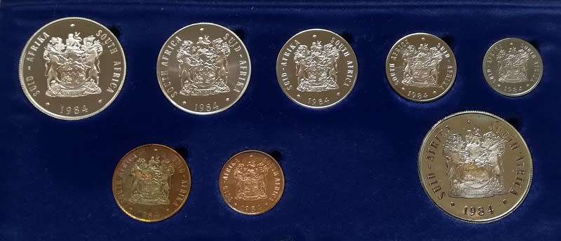 REPUBLIC 1984 S A M SHORT PROOF SET - SILVER RAND