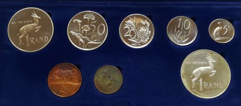 REPUBLIC 1984 S A M SHORT PROOF SET - SILVER RAND