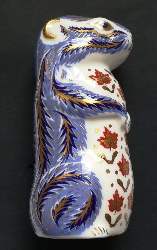 ROYAL CROWN DERBY CHIPMUNK PAPERWEIGHT/ORNAMENT 105X42MM