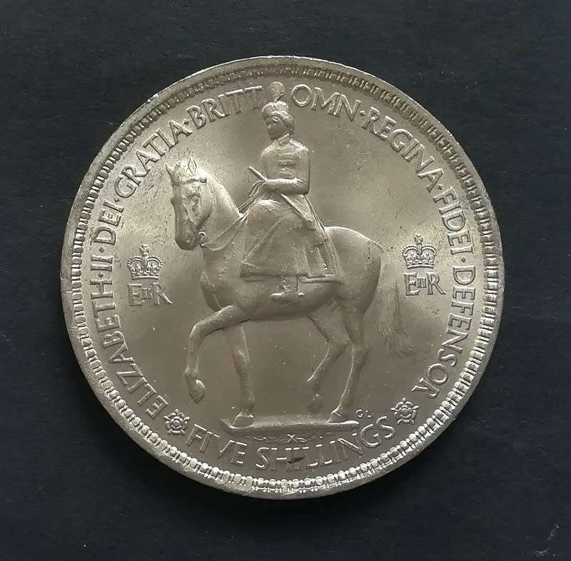 GREAT BRITAIN 1953 5 SHILLINGS