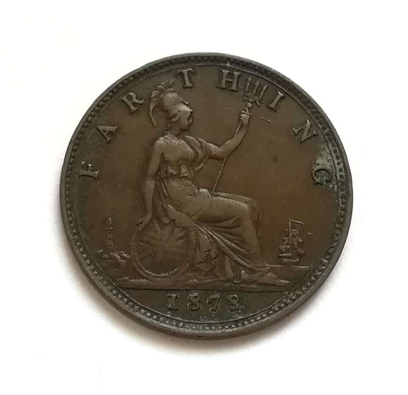 GREAT BRITAIN 1878 1/4 PENNY