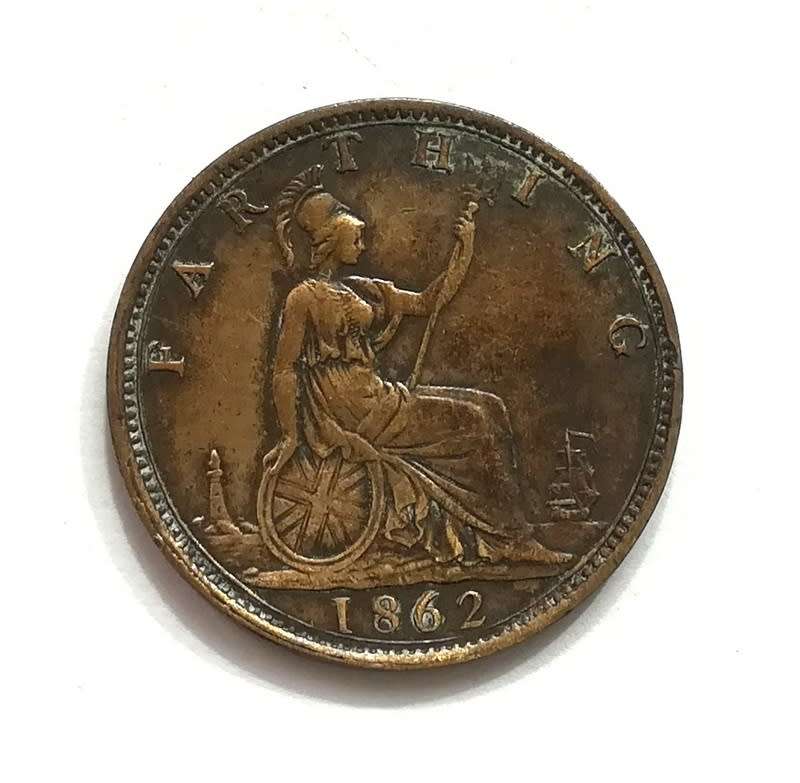 GREAT BRITAIN 1862 1/4 PENNY
