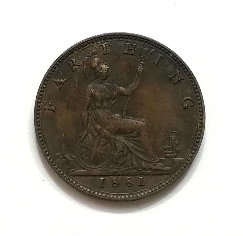 GREAT BRITAIN 1881 1/4 PENNY