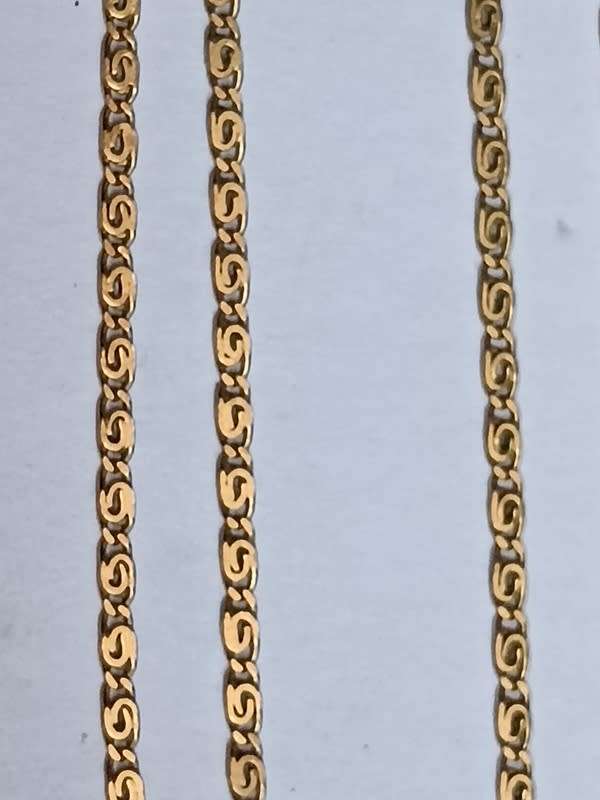 9CT GOLD CHAIN 2.5 GRAMS 440MM