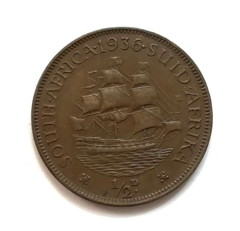 UNION 1936 1/2 PENNY