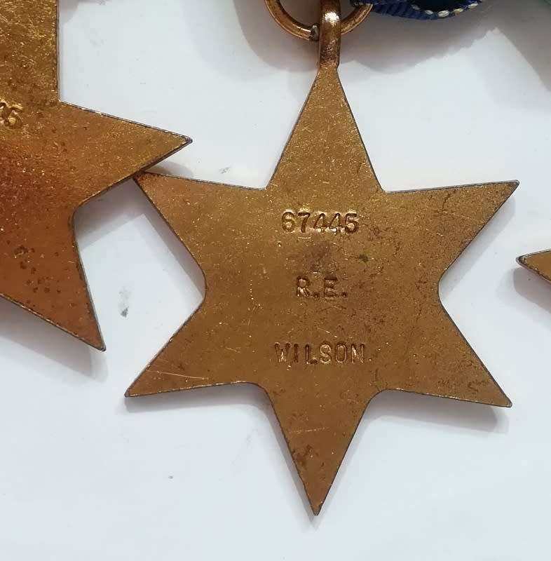 WW2 SET OF 7 SOUTH AFRICAN NAVY MEDALS AWARDED TO 67445 R E WILSON S A N FULL SIZE