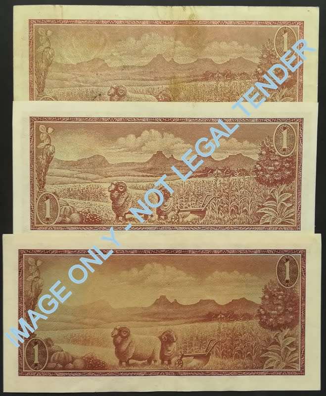 T W DE JONGH 1 RAND ST+2ND+3RD ISSUE (3 NOTES)