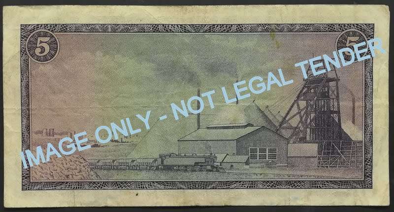 T W DE JONGH 5 RAND 1ST ISSUE